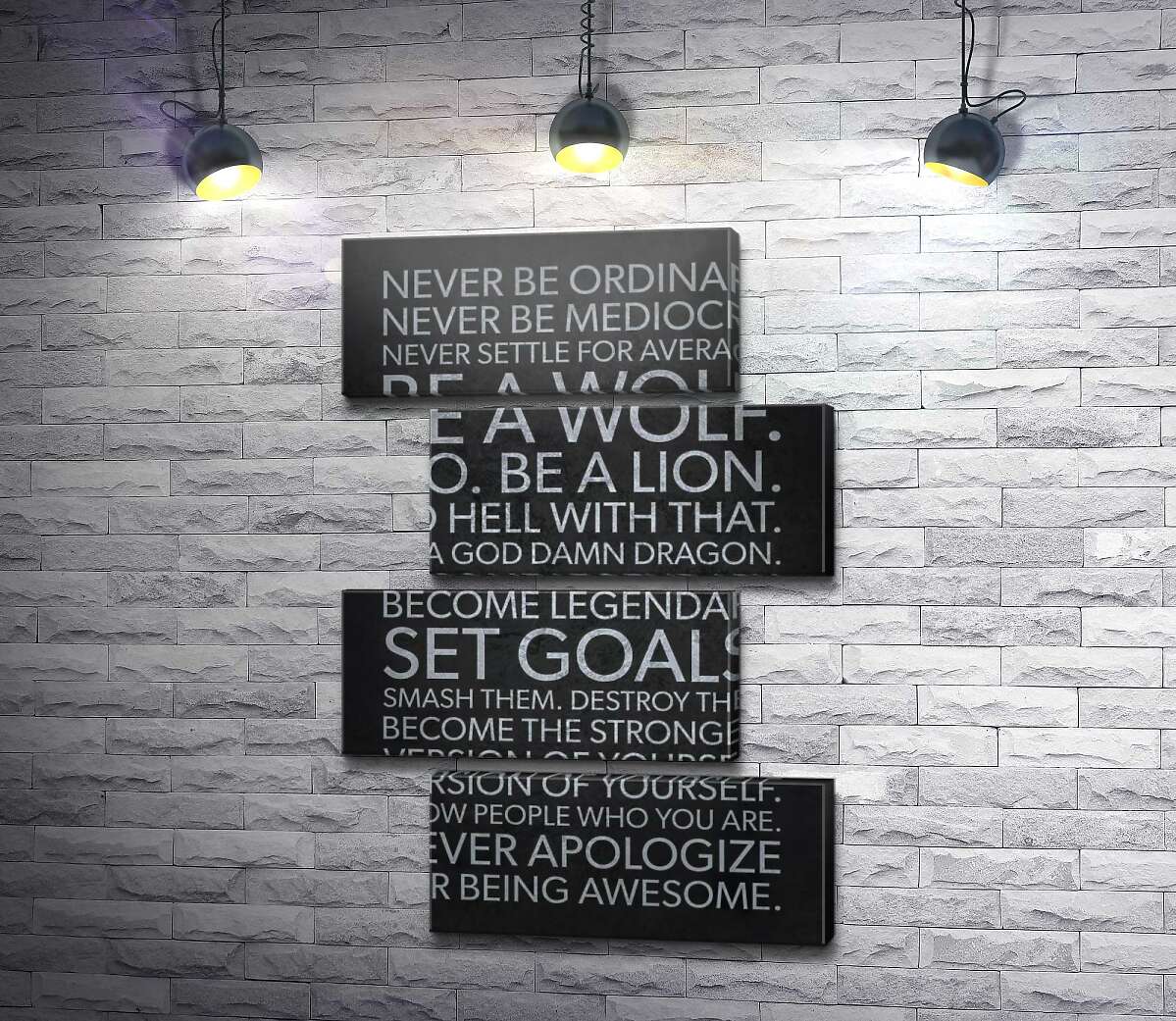 модульна картина Мотиваційний плакат: Set Goals (Модуль №23)