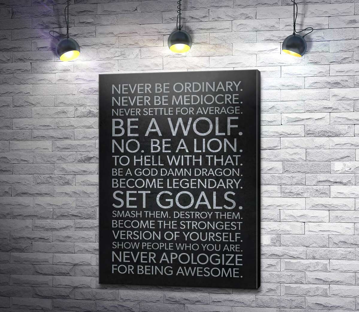 картина Мотиваційний плакат: Set Goals
