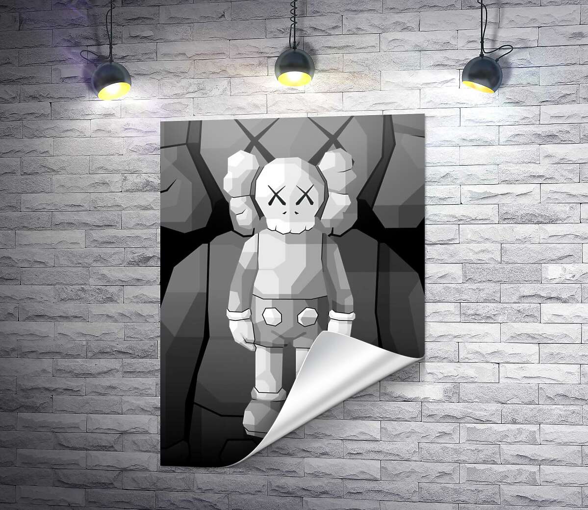 печать Арт фигурка Kaws Companion
