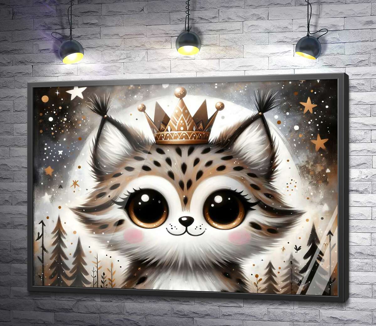 постер Милий кошеня в короні