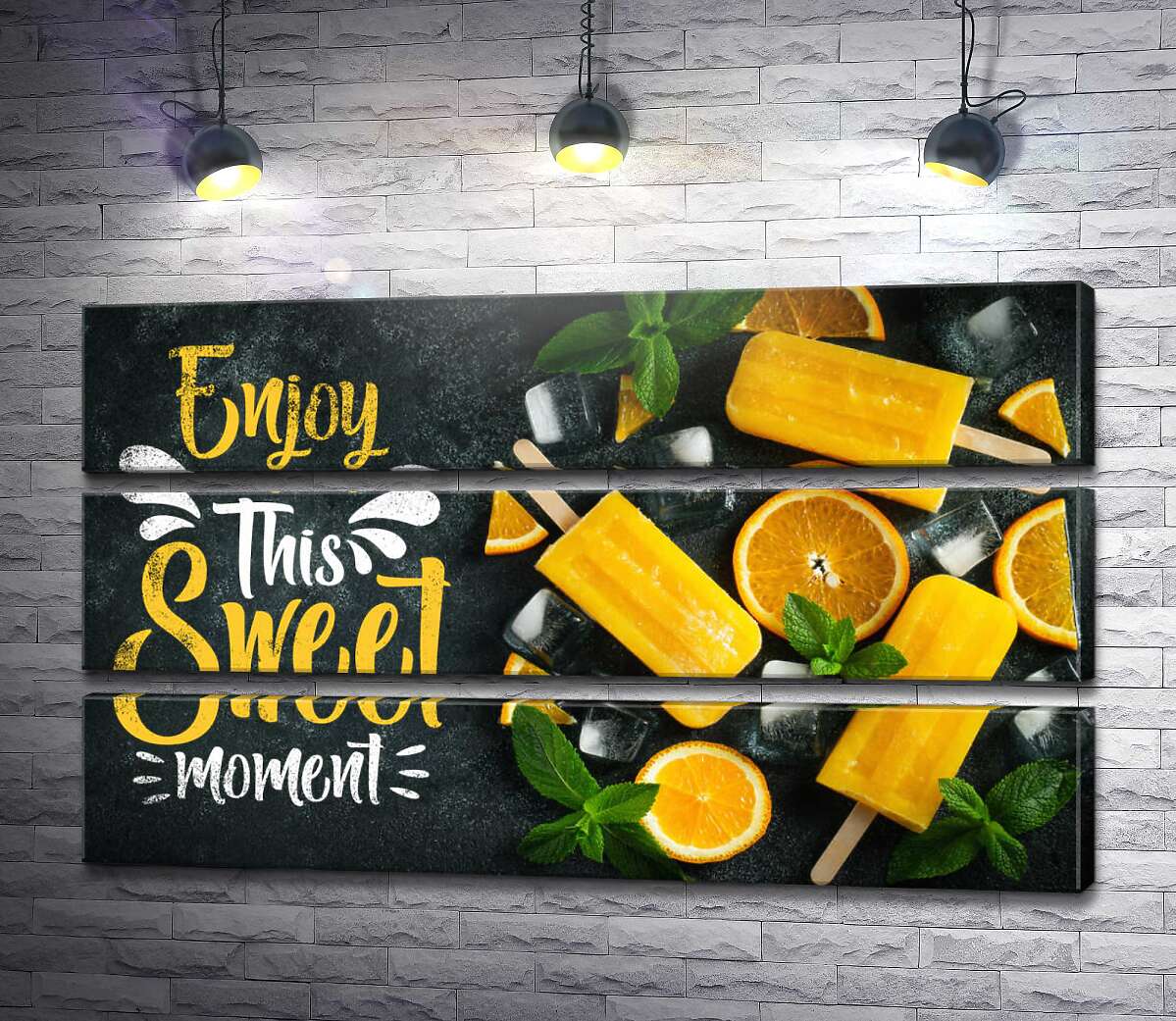 модульна картина Enjoy this sweet moment: крафтове морозиво (Модуль №15)