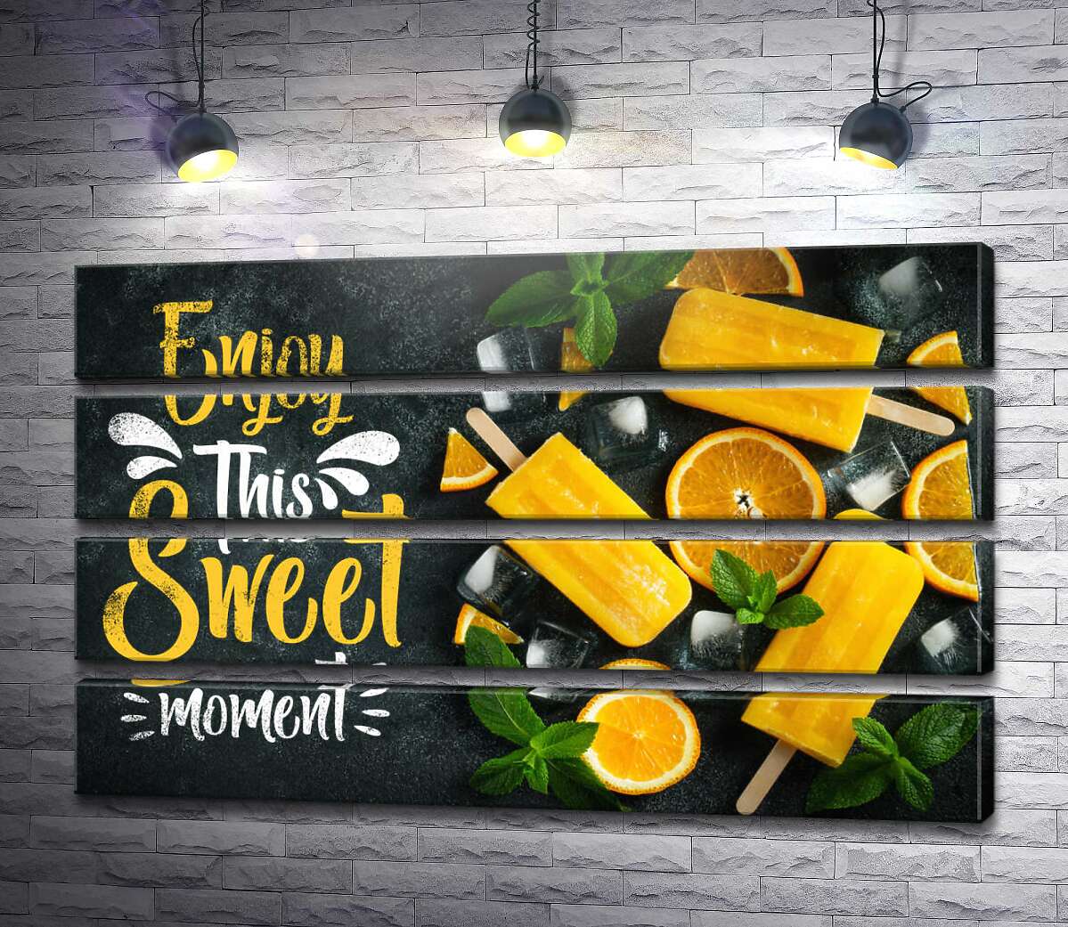 модульна картина Enjoy this sweet moment: крафтове морозиво (Модуль №22)