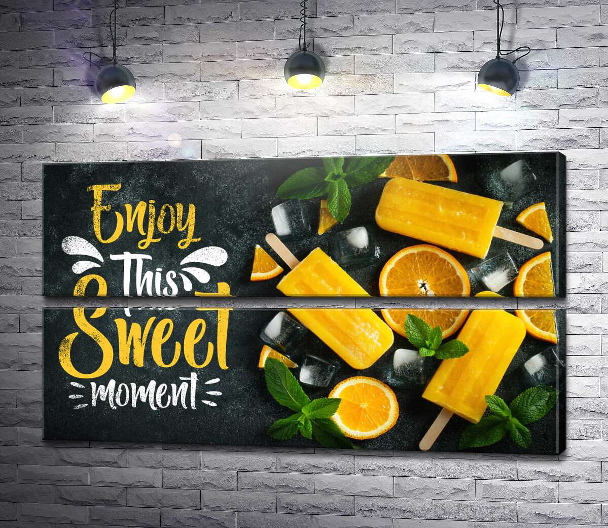 модульна картина Enjoy this sweet moment: крафтове морозиво (Модуль №7)