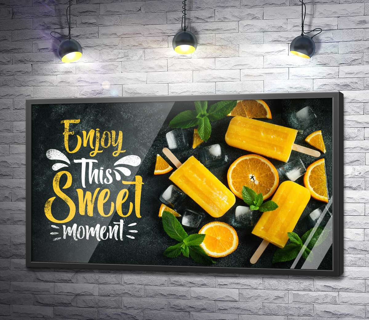 постер Enjoy this sweet moment: крафтовое мороженное