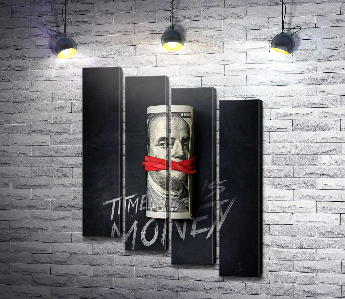 модульна картина Час - гроші. Time is money. (Модуль №19)