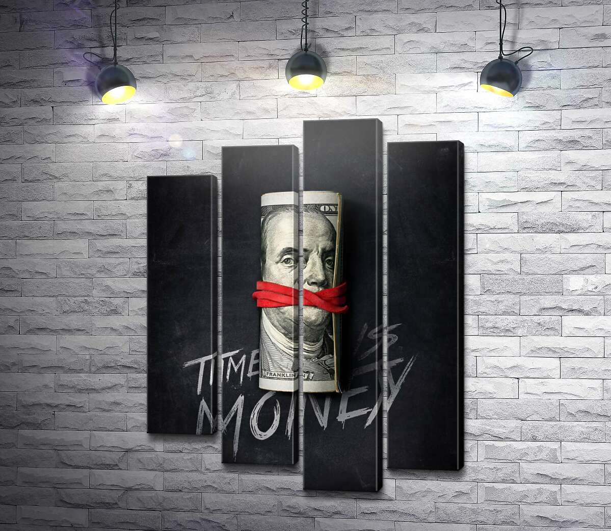 модульна картина Час - гроші. Time is money. (Модуль №3)