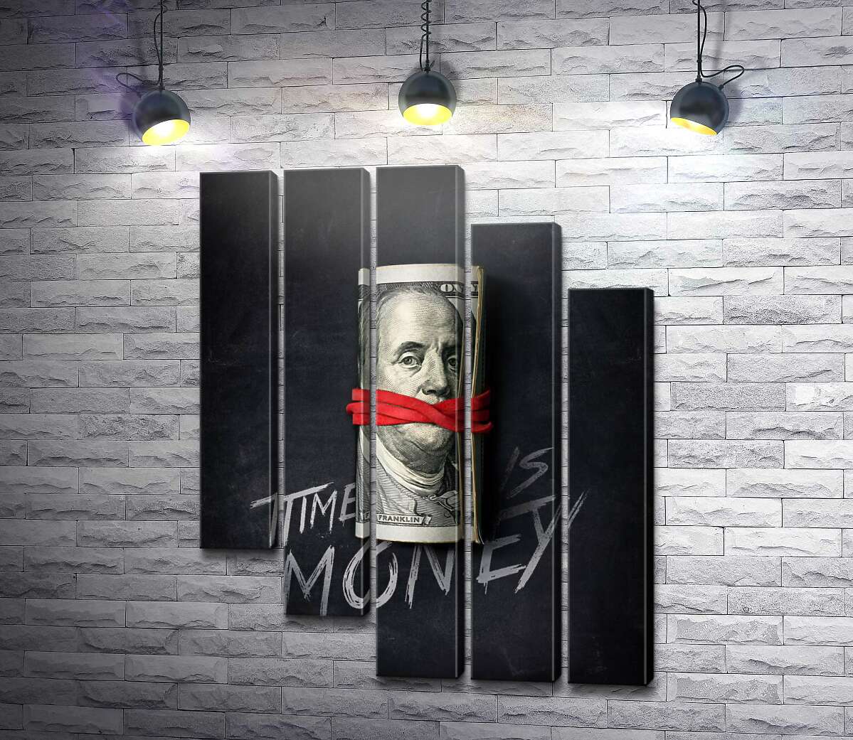 модульна картина Час - гроші. Time is money. (Модуль №28)