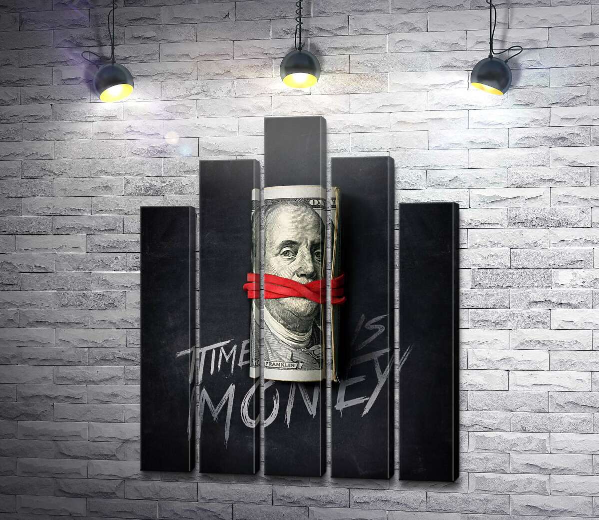 модульна картина Час - гроші. Time is money. (Модуль №29)