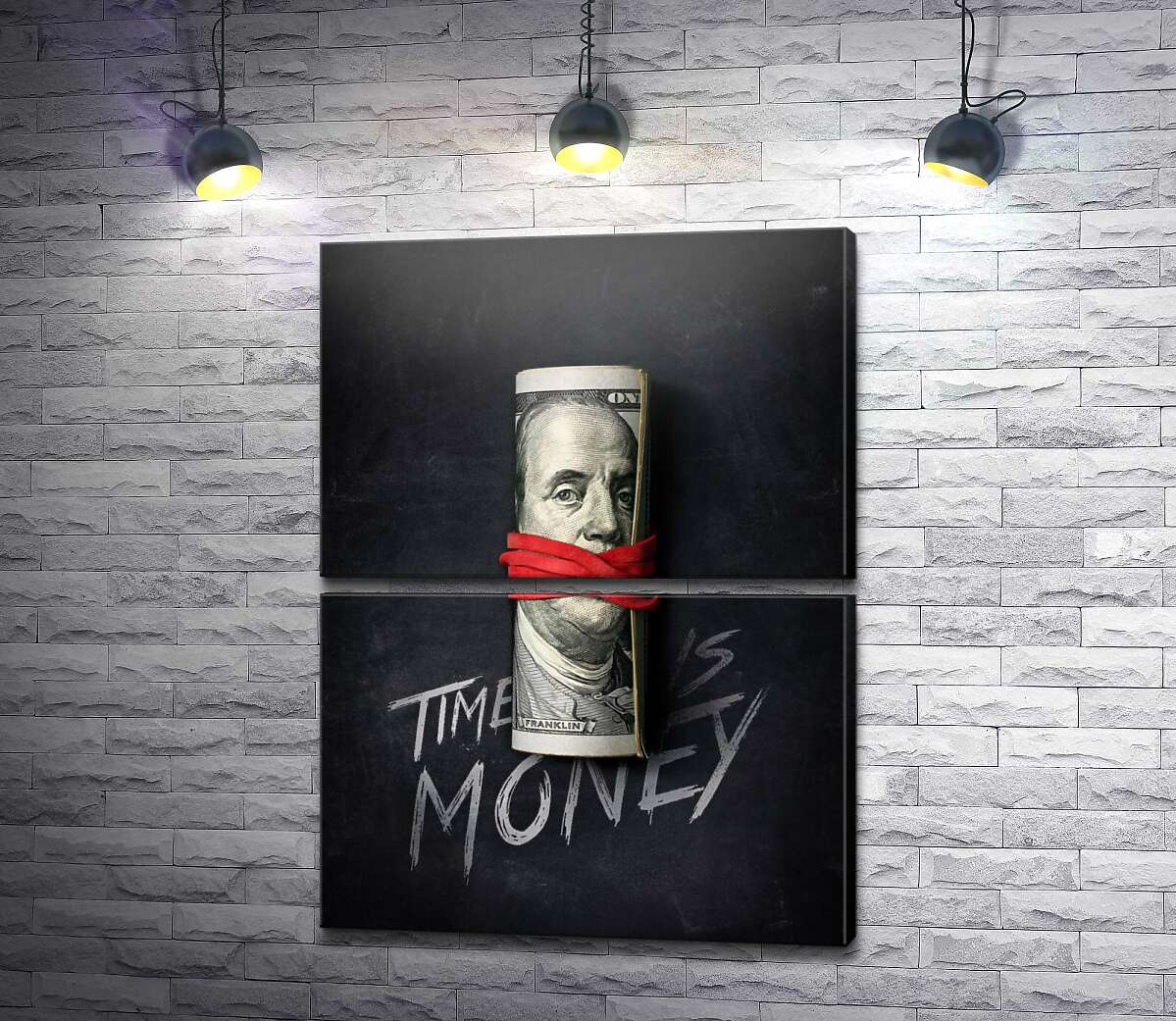 модульна картина Час - гроші. Time is money. (Модуль №7)