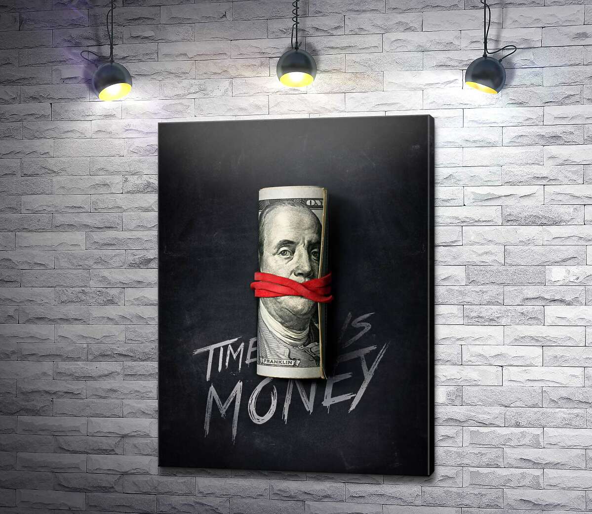картина Время - деньги. Time is money.