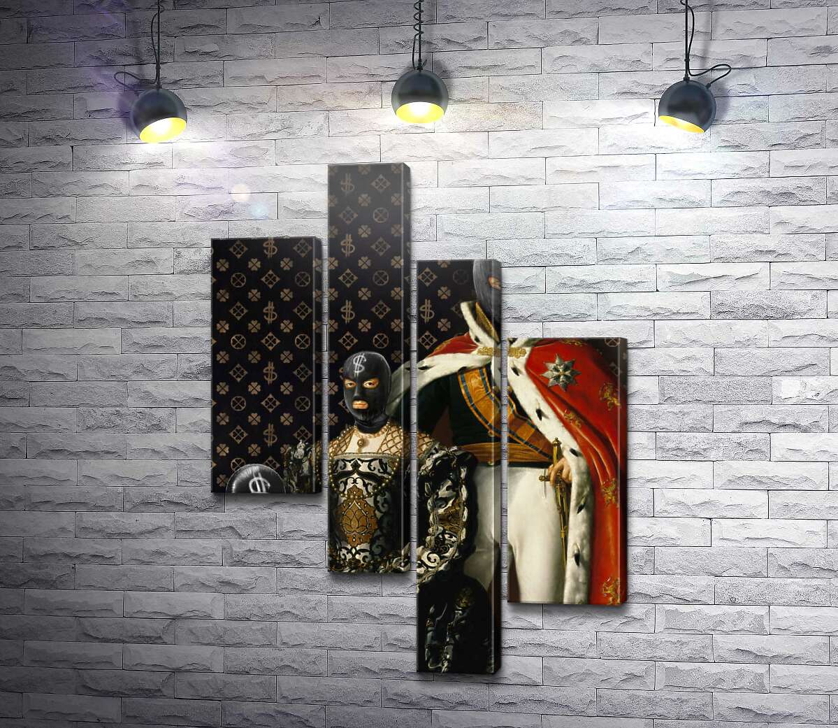 модульная картина Денежная команда (Модуль №21)