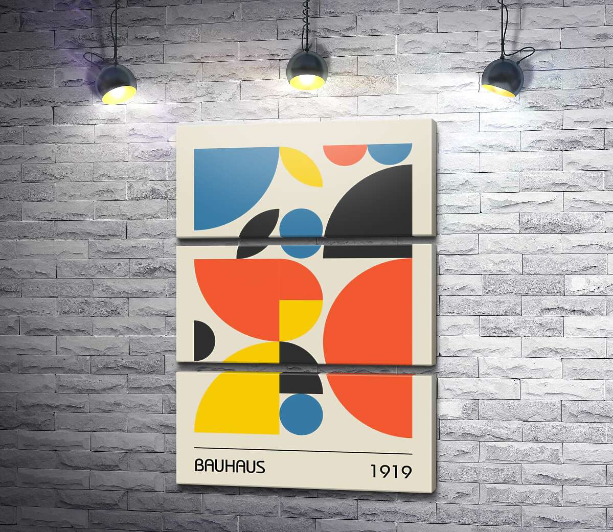 модульная картина Баухаус плакат, 1919 (Модуль №15)