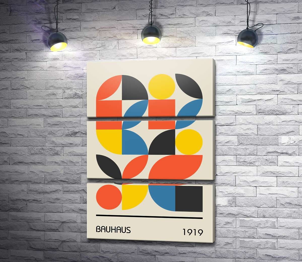 модульная картина Плакат Баухаус 1919 (Модуль №15)