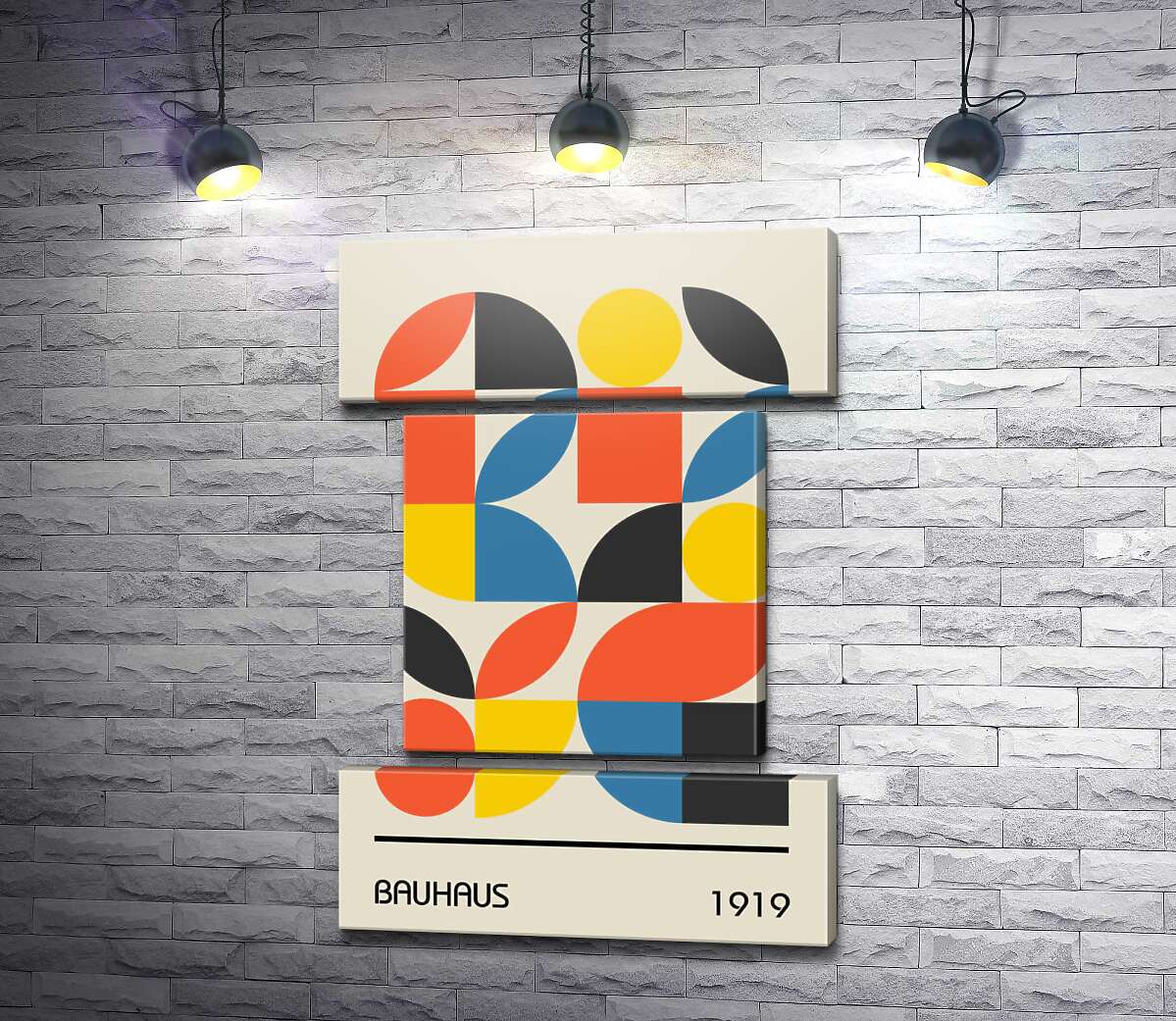 модульная картина Плакат Баухаус 1919 (Модуль №18)