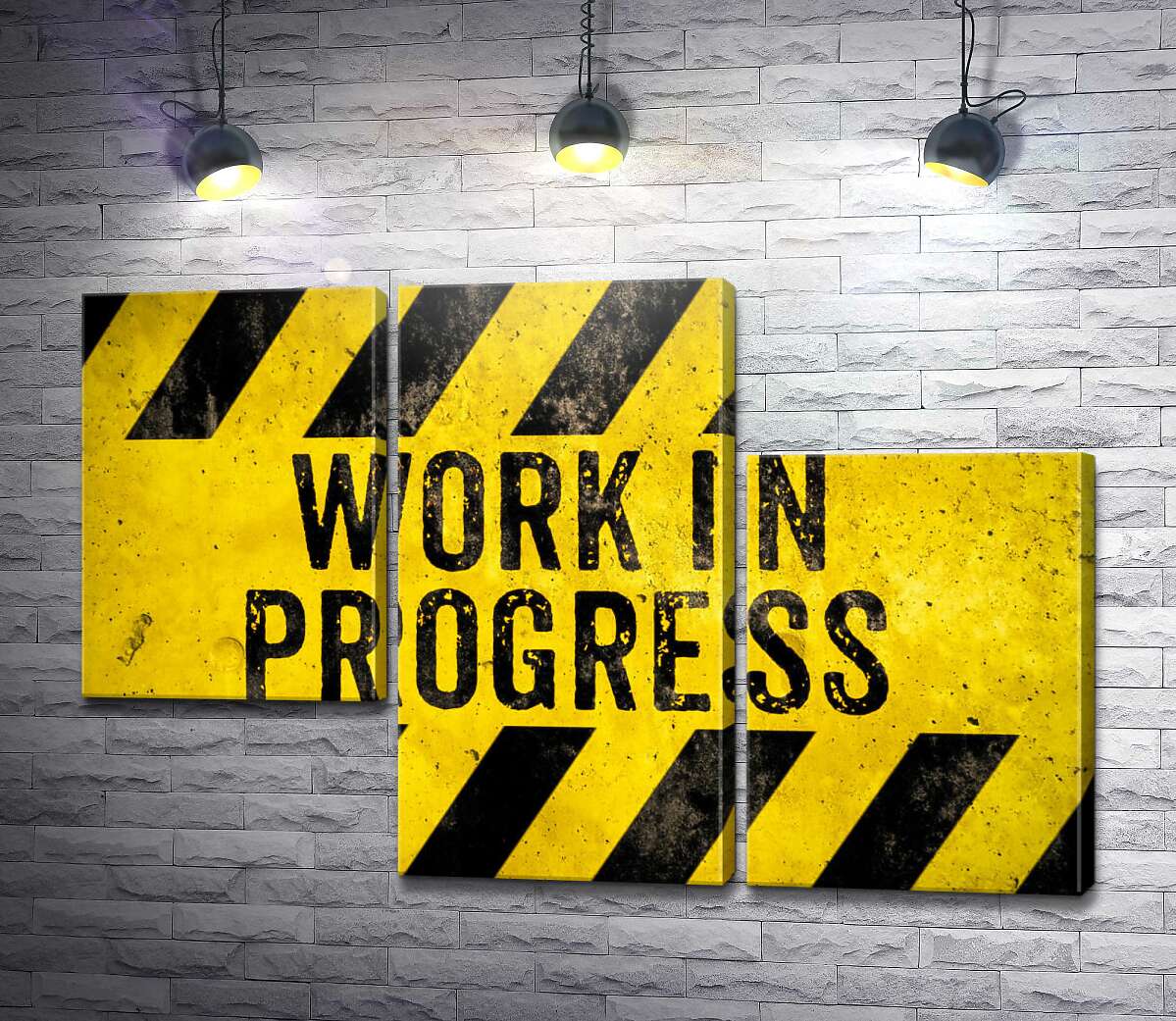 модульна картина Вивіска "Work in progress" (Модуль №13)