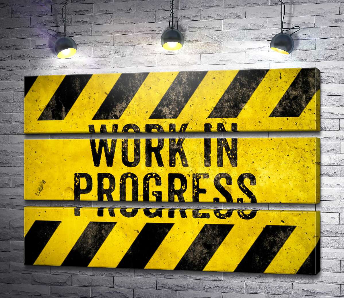 модульна картина Вивіска "Work in progress" (Модуль №15)