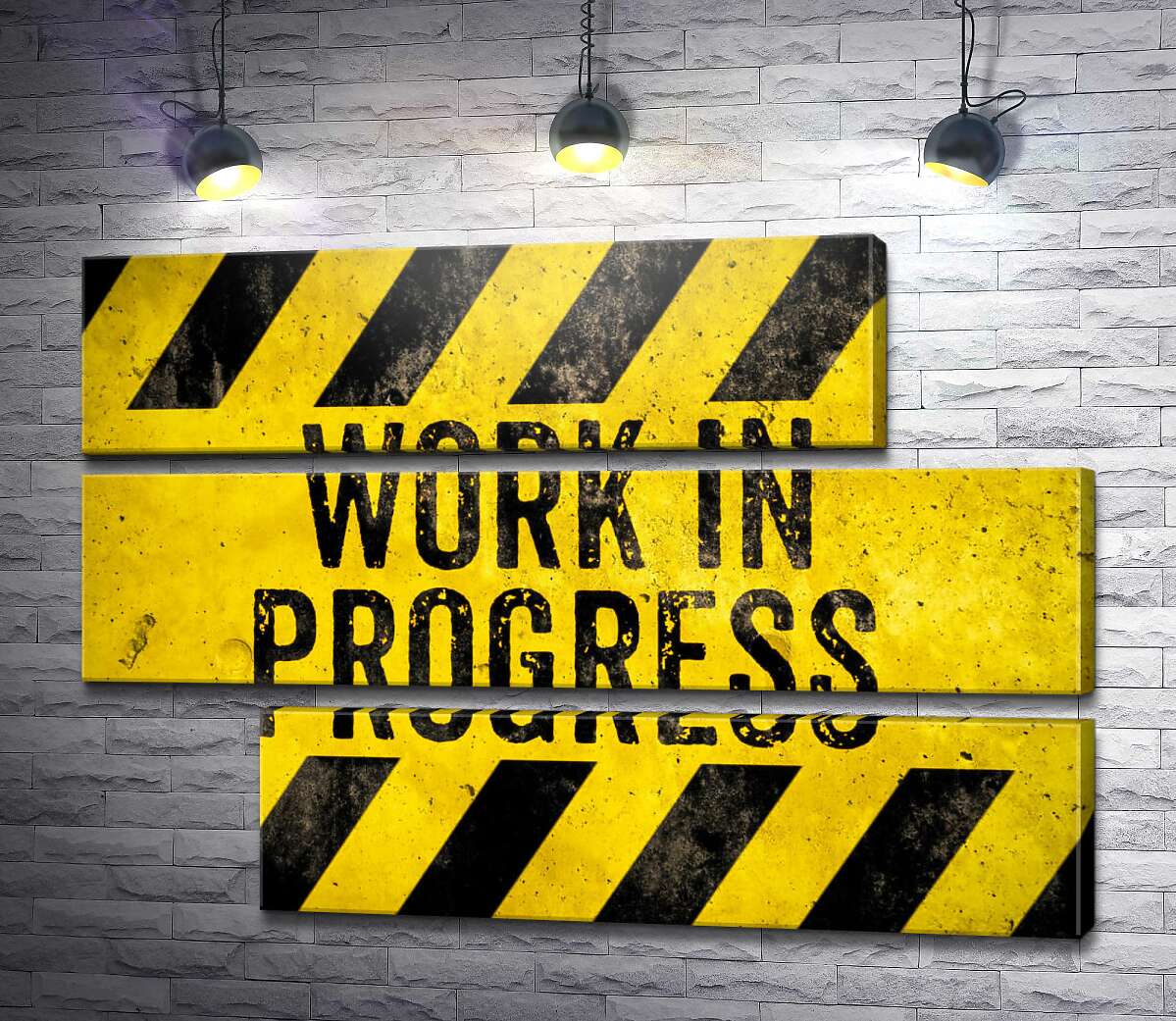 модульна картина Вивіска "Work in progress" (Модуль №16)