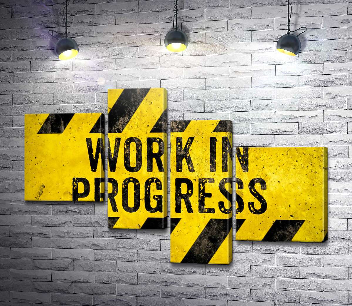 модульна картина Вивіска "Work in progress" (Модуль №21)