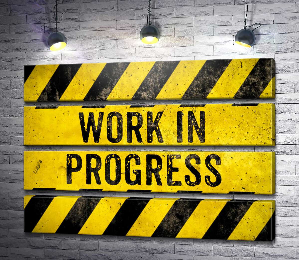 модульна картина Вивіска "Work in progress" (Модуль №22)