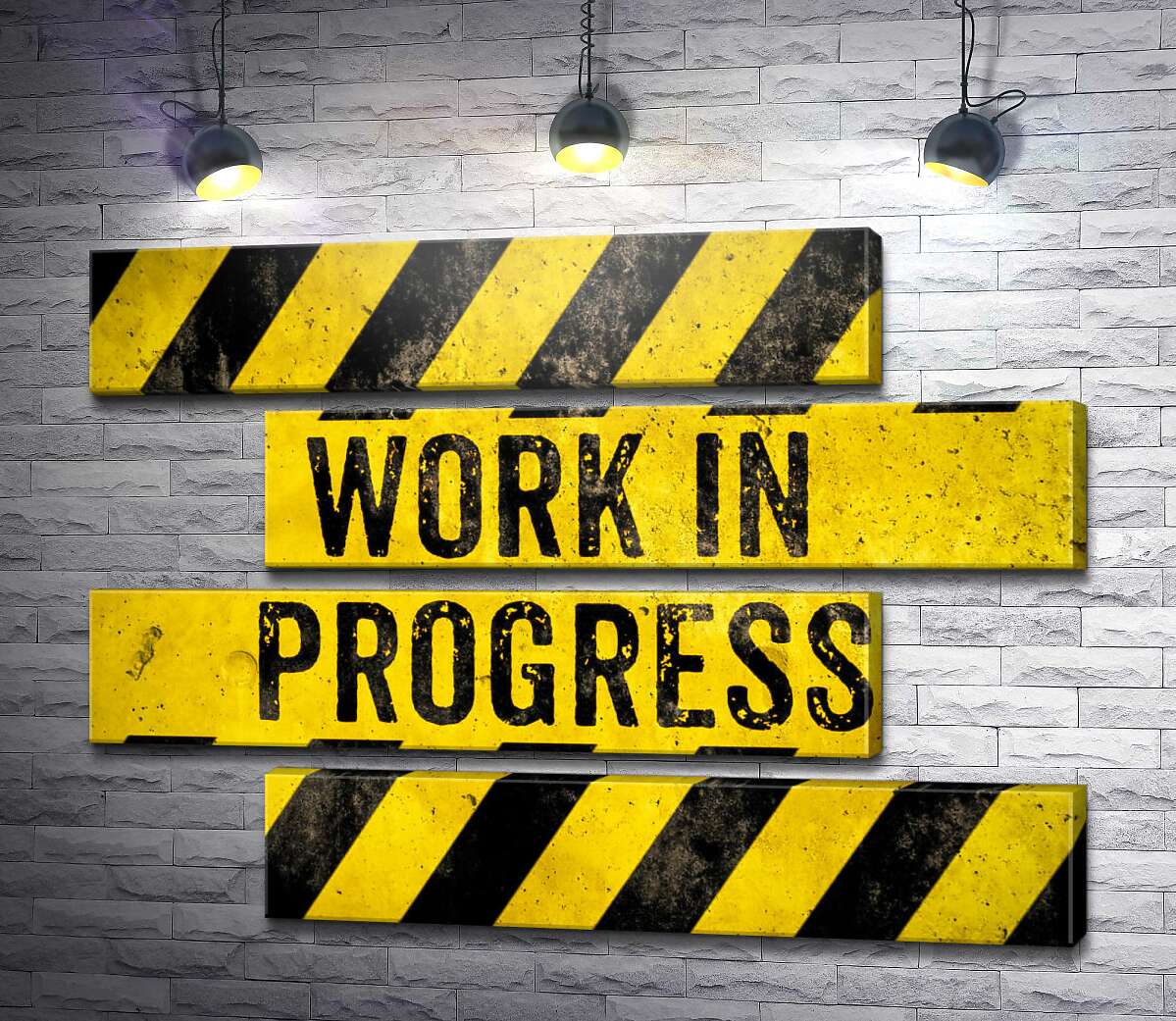 модульна картина Вивіска "Work in progress" (Модуль №23)