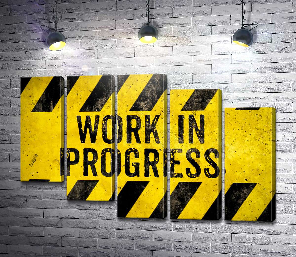 модульна картина Вивіска "Work in progress" (Модуль №28)