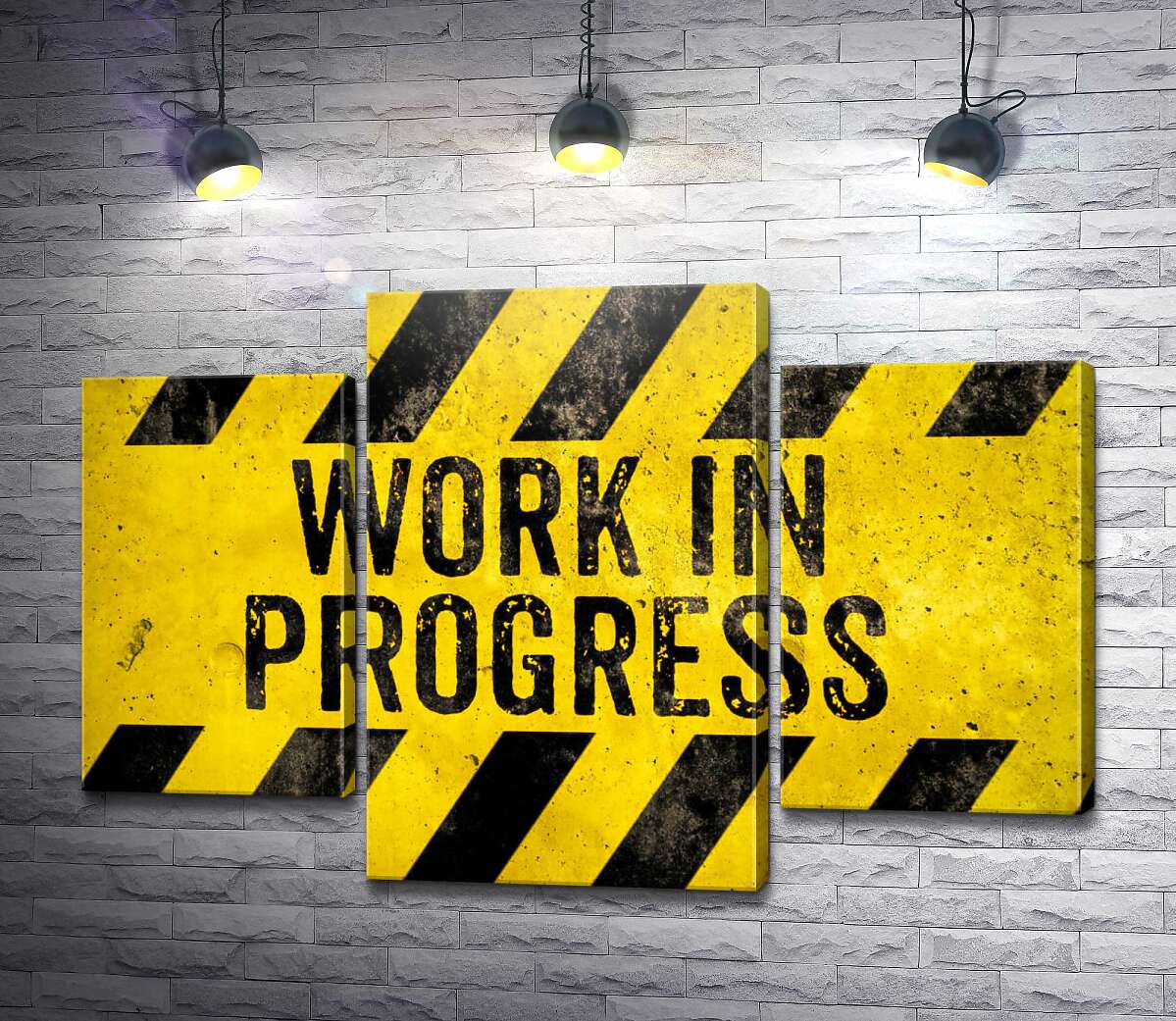 модульна картина Вивіска "Work in progress" (Модуль №10)