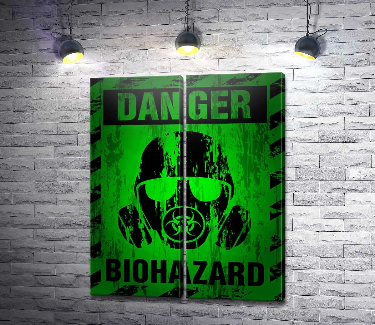 модульна картина Вивіска Biohazard (Модуль №6)