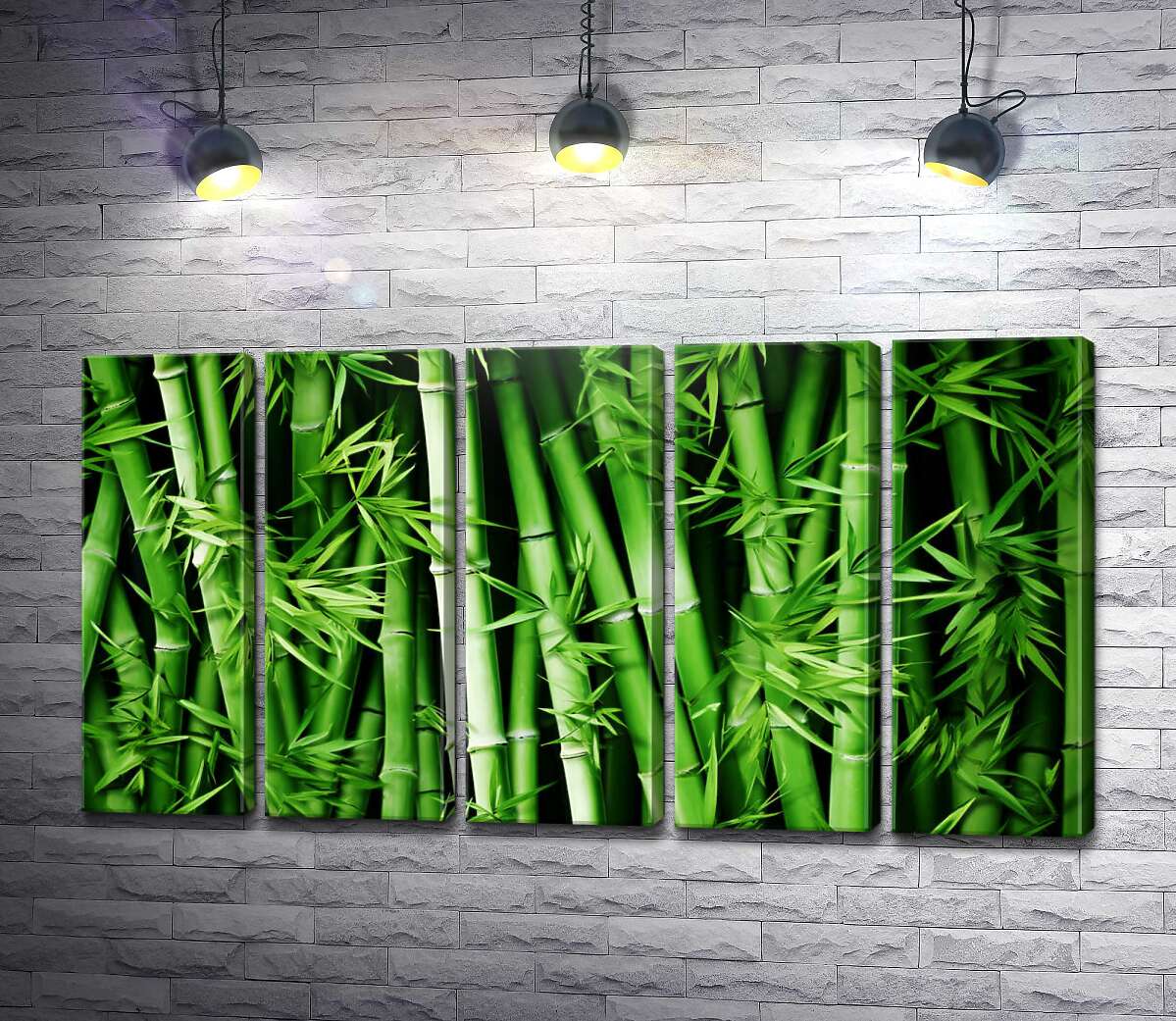 Модульна картина Зарості бамбука (Модуль №26)