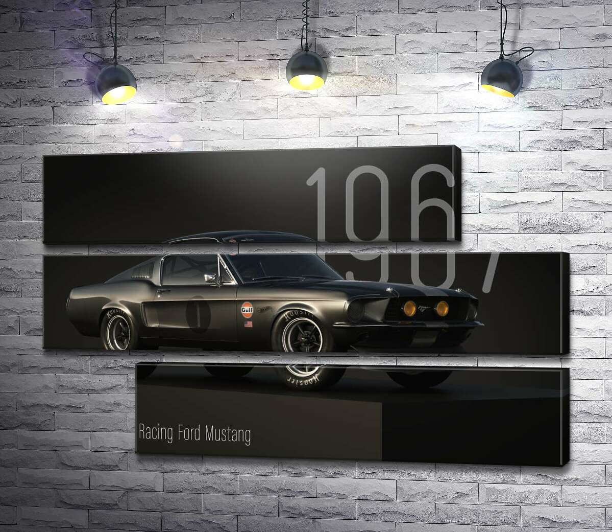 Модульная картина Ford Mustang 1967 (Модуль №16)