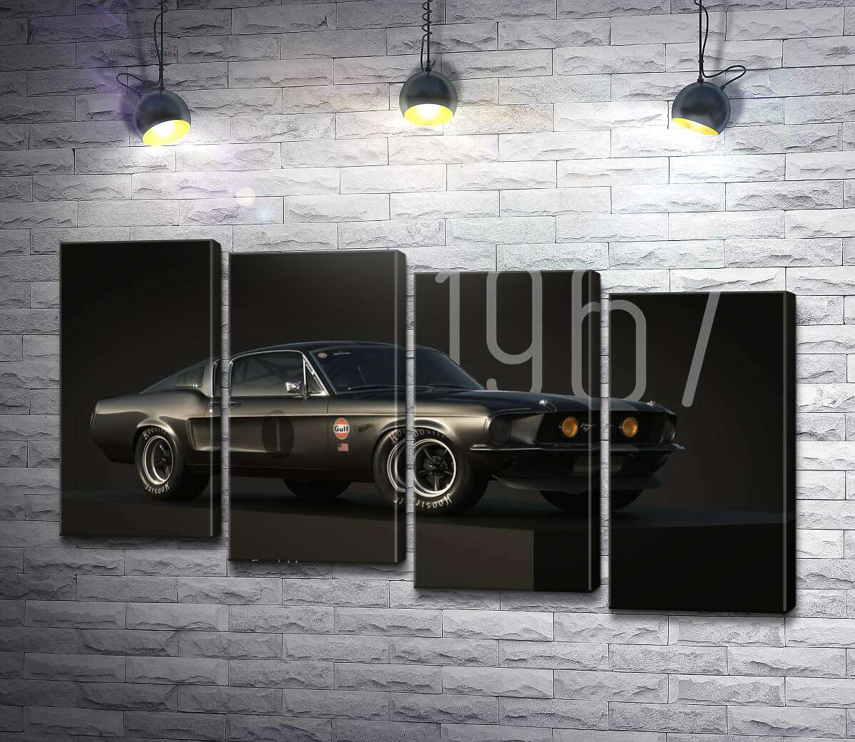 Модульная картина Ford Mustang 1967 (Модуль №19)
