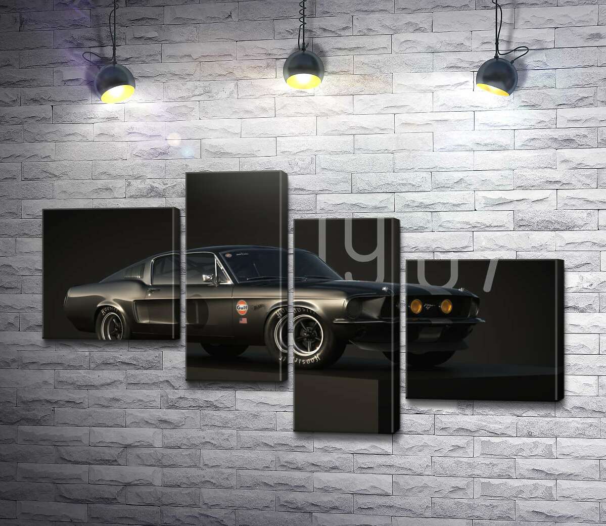Модульная картина Ford Mustang 1967 (Модуль №21)