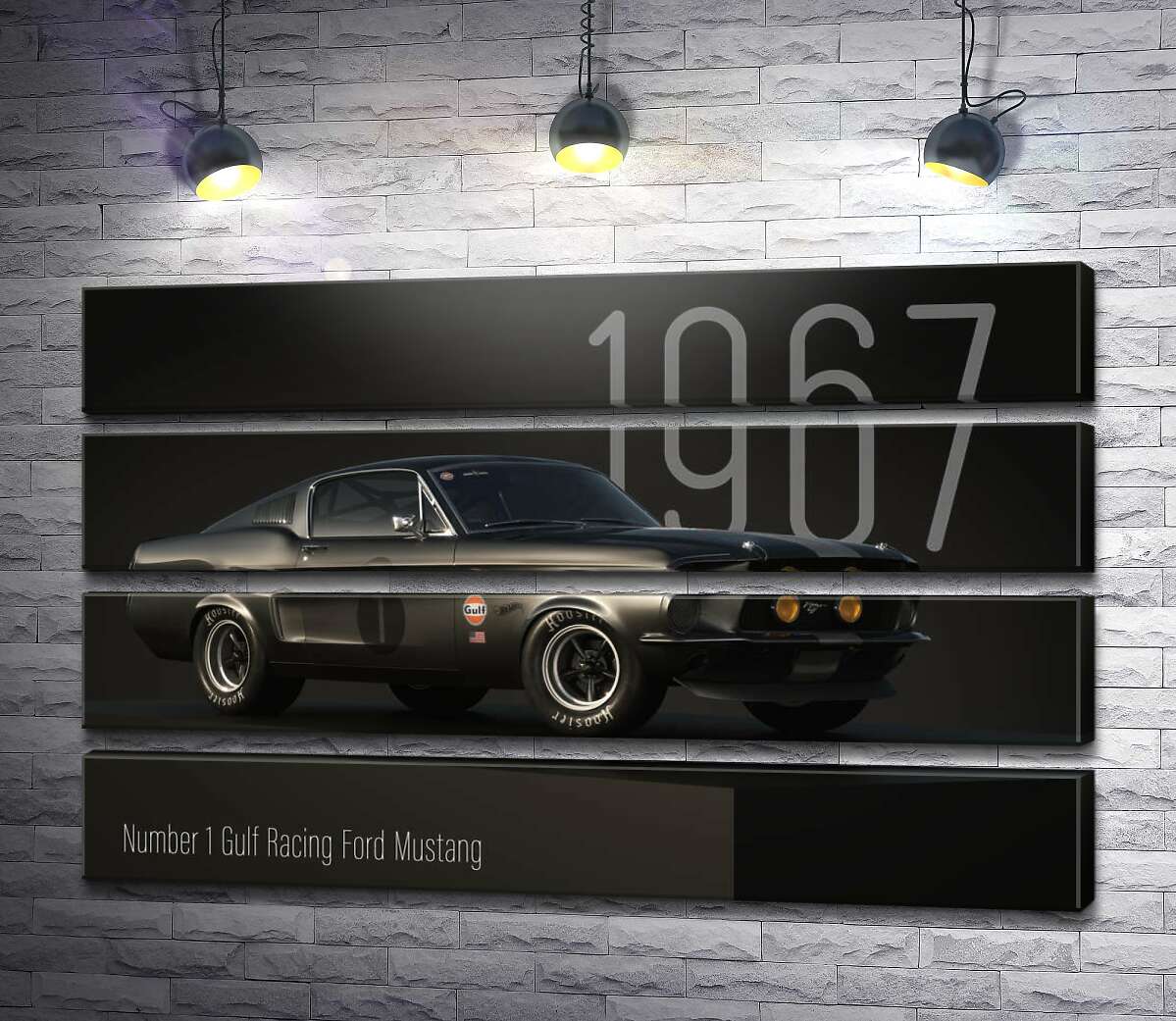 Модульная картина Ford Mustang 1967 (Модуль №22)