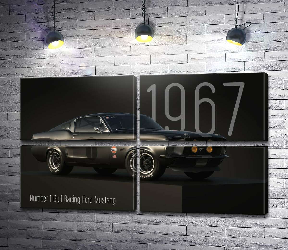 Модульная картина Ford Mustang 1967 (Модуль №25)