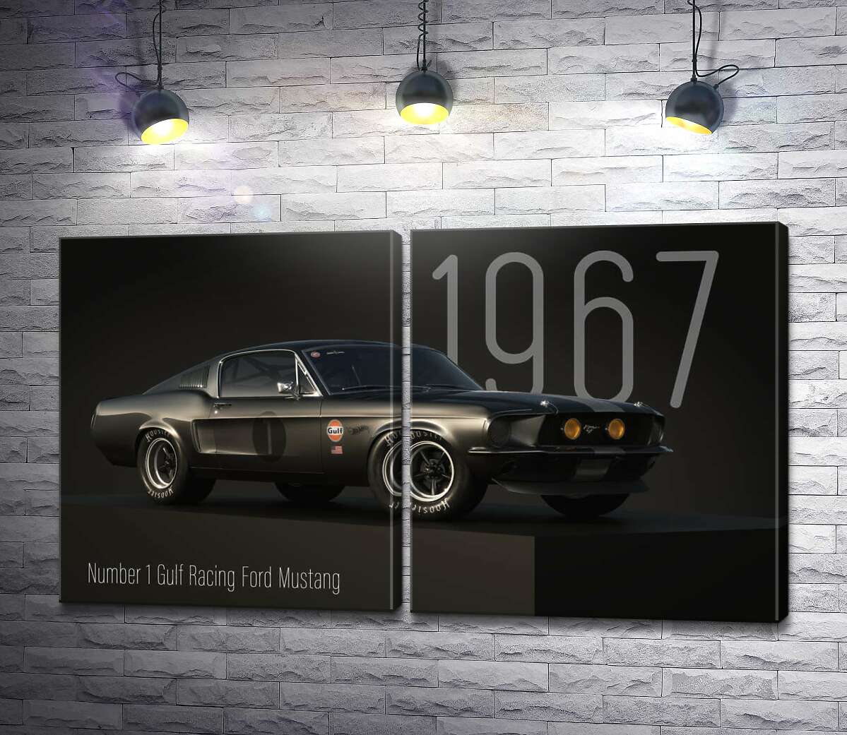 Модульная картина Ford Mustang 1967 (Модуль №6)