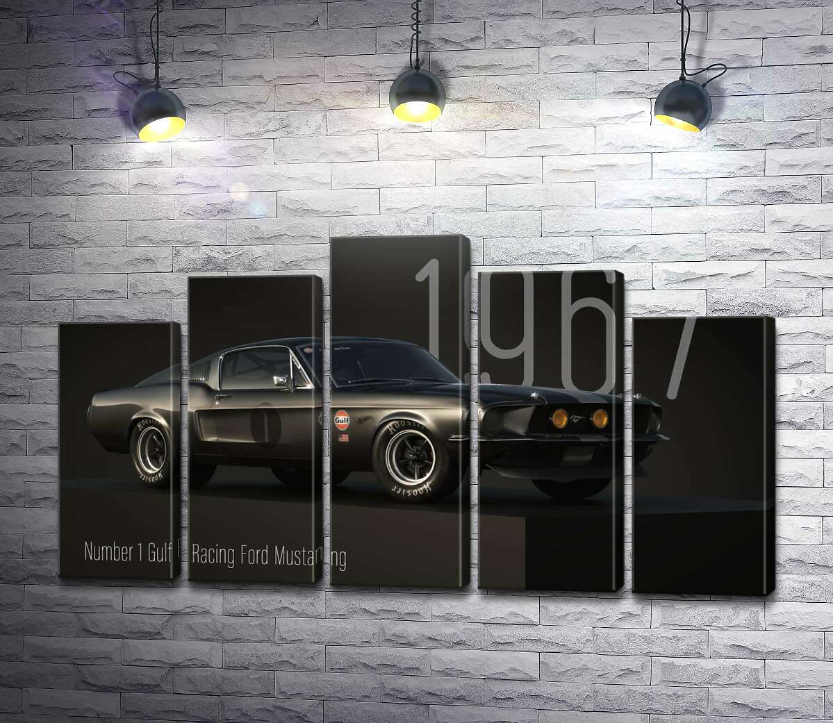 Модульная картина Ford Mustang 1967 (Модуль №29)