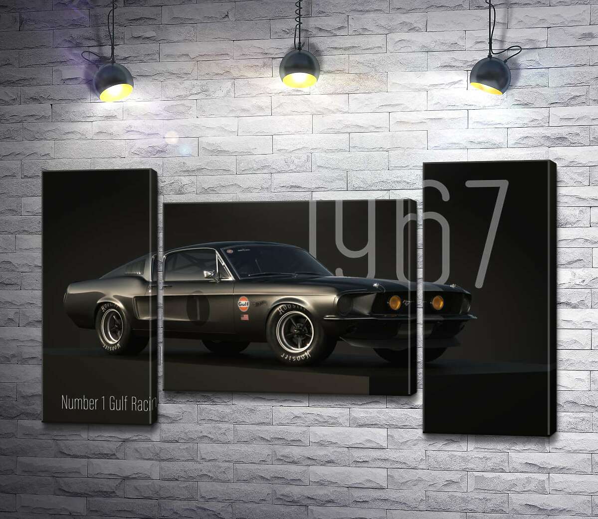 Модульная картина Ford Mustang 1967 (Модуль №11)