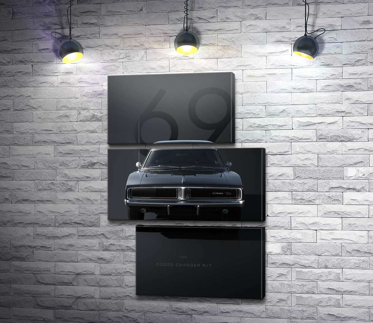 Модульная картина Dodge Charger 1969 (Модуль №16)