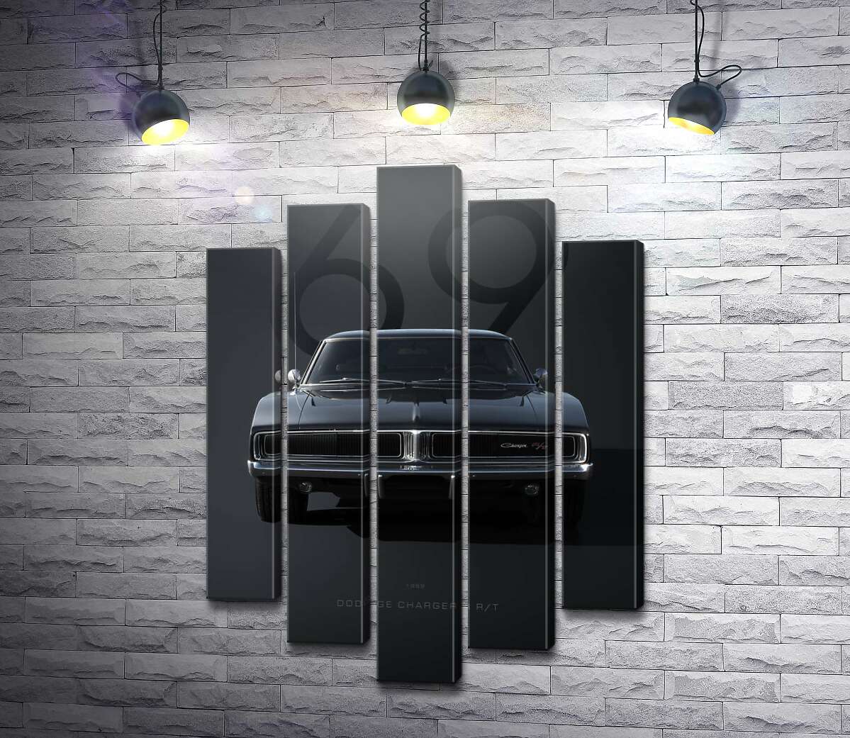 Модульная картина Dodge Charger 1969 (Модуль №4)