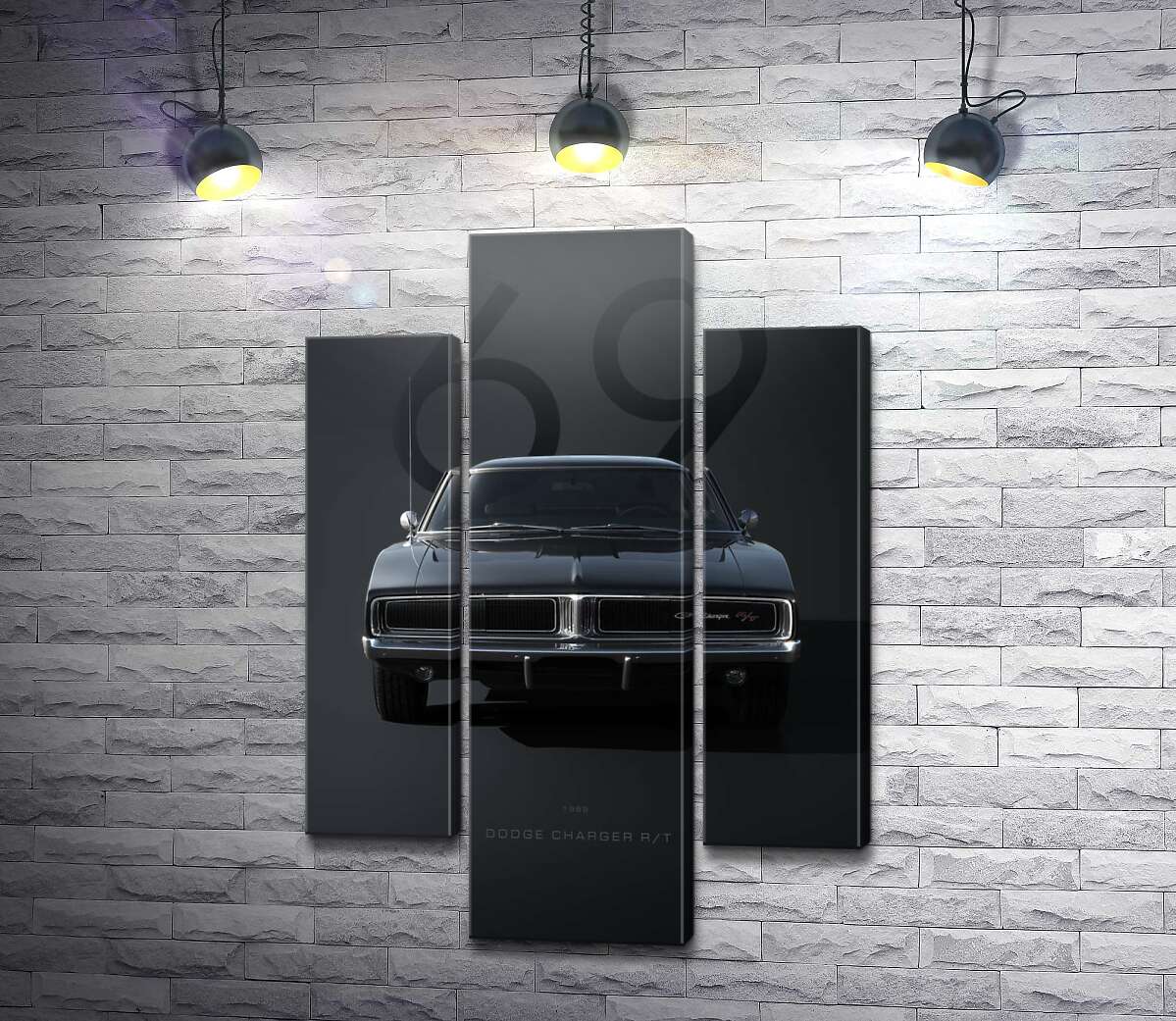 Модульная картина Dodge Charger 1969 (Модуль №10)