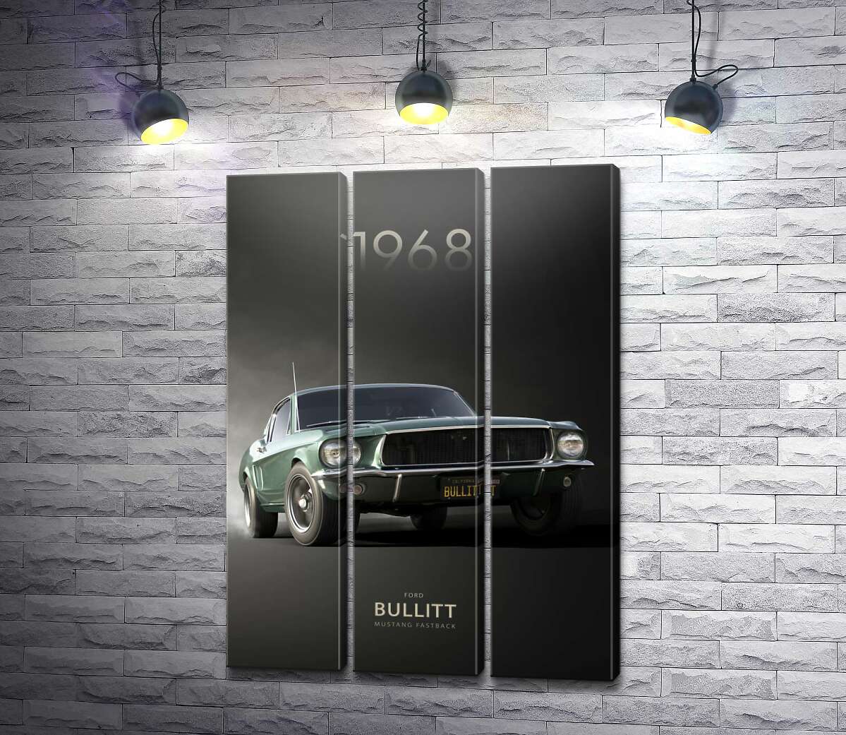 Модульна картина Ford Bullit 1968 (Модуль №2)
