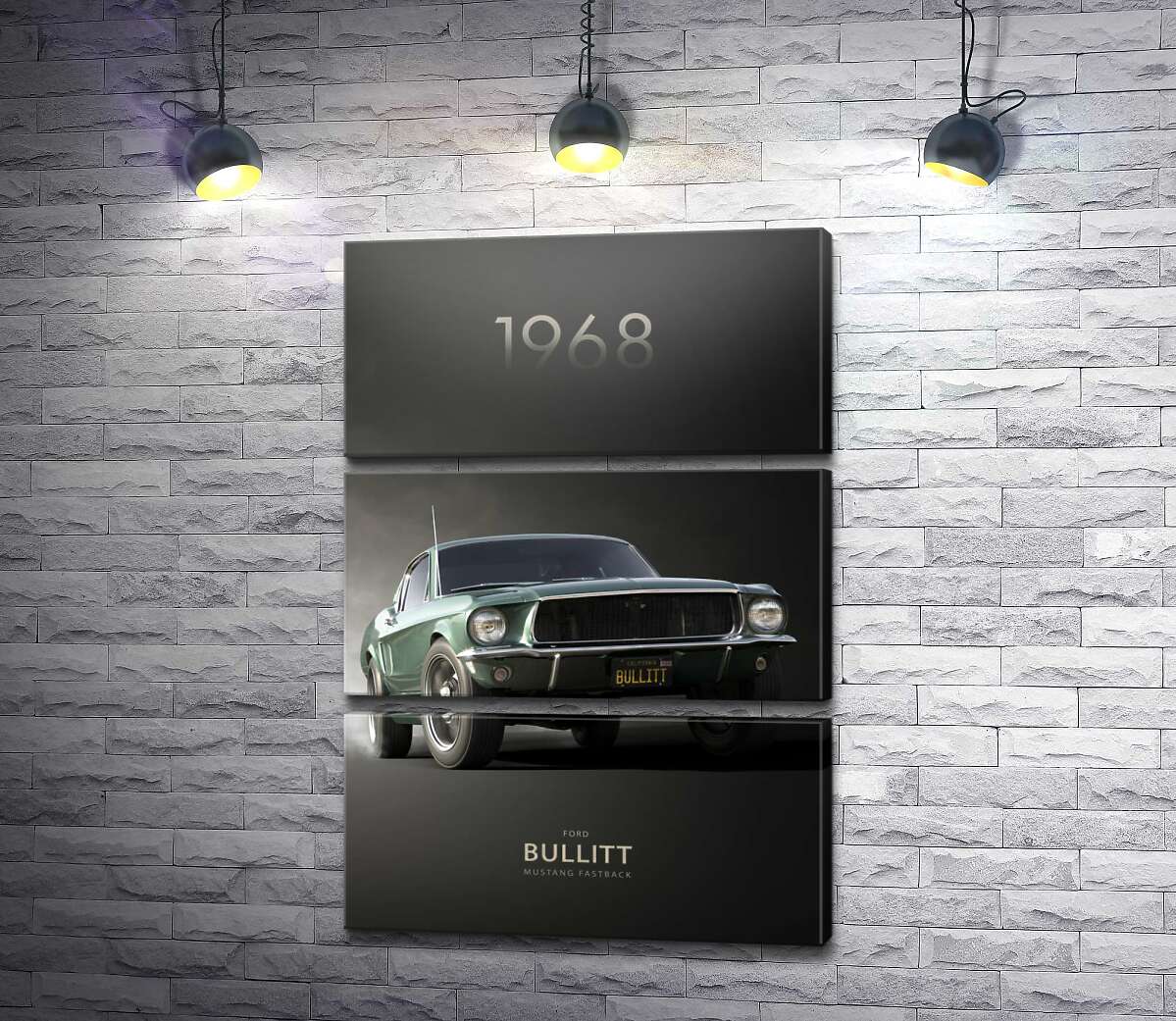 Модульна картина Ford Bullit 1968 (Модуль №15)