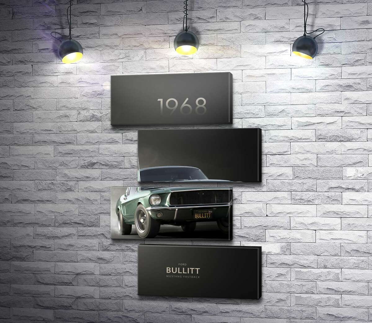 Модульна картина Ford Bullit 1968 (Модуль №23)