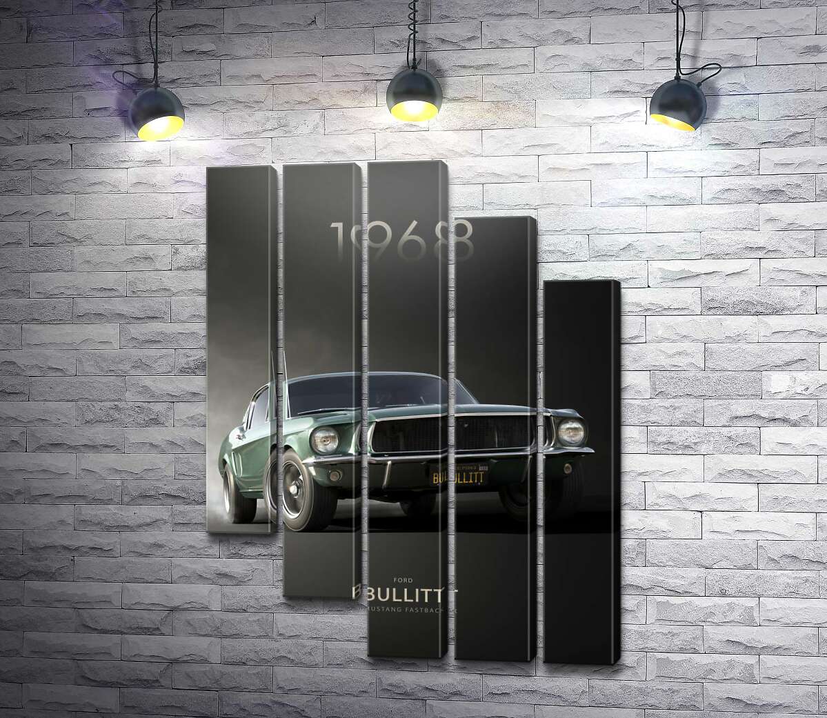 Модульна картина Ford Bullit 1968 (Модуль №28)