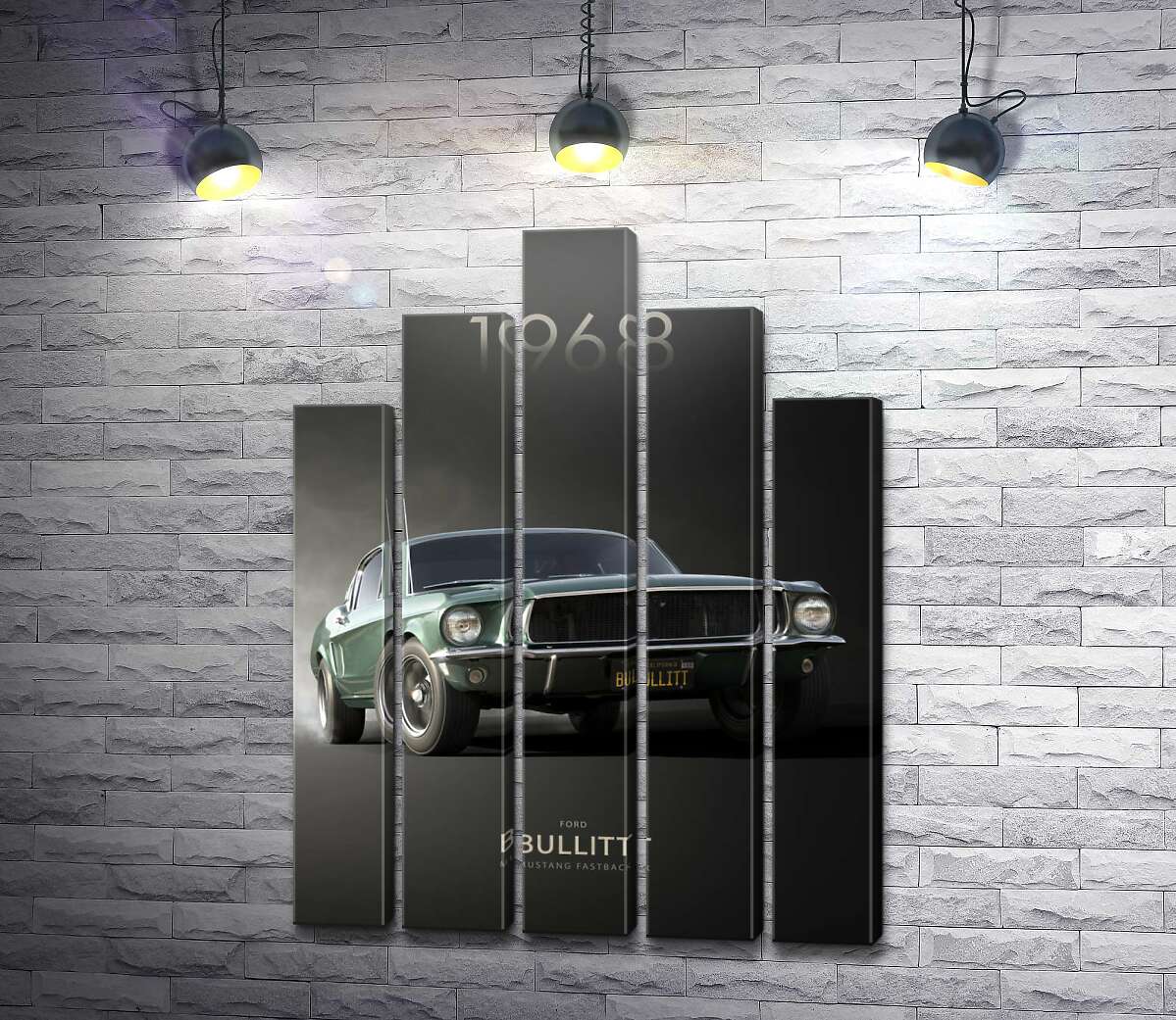 Модульная картина Ford Bullit 1968 (Модуль №29)
