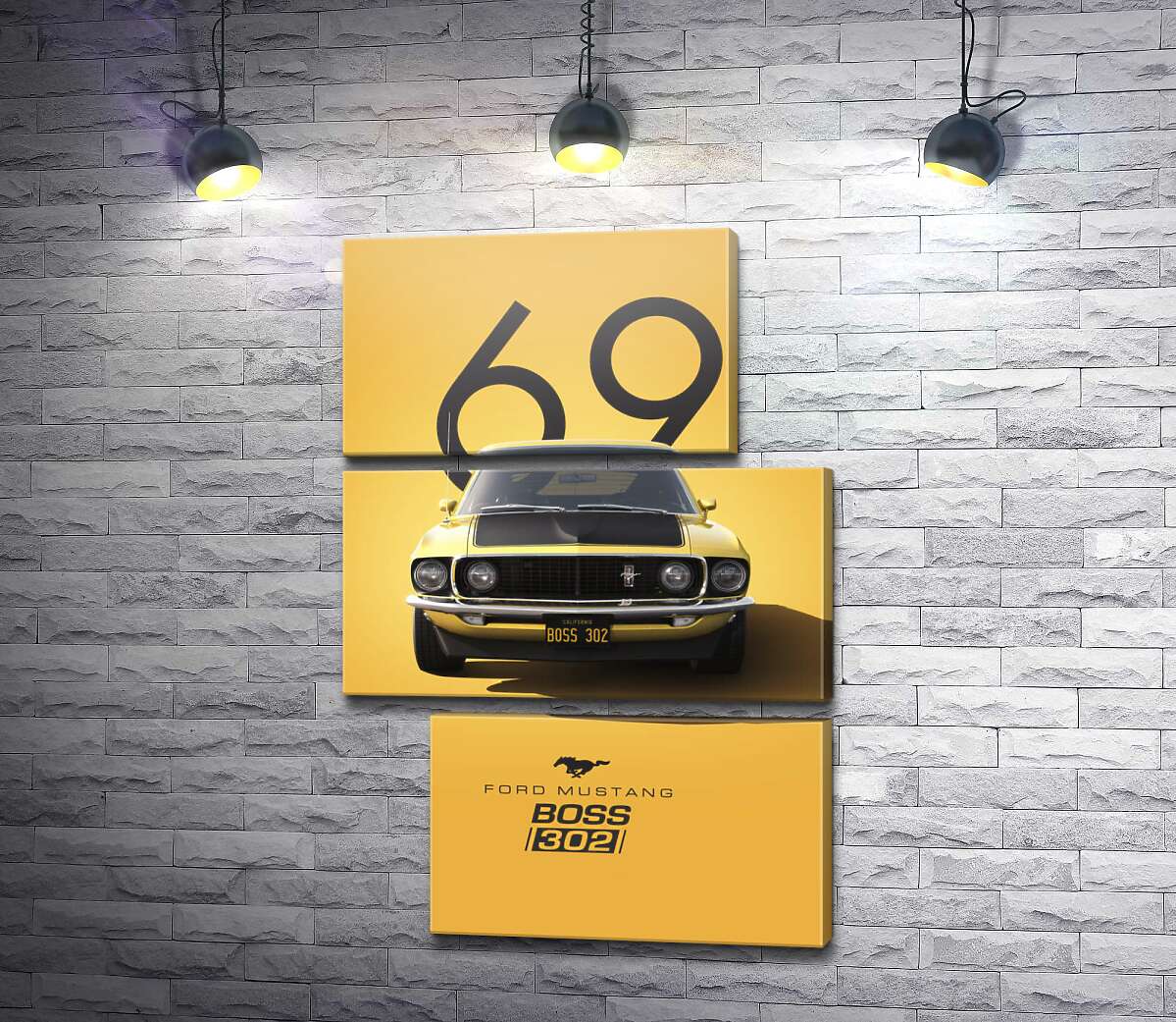 Модульна картина Ford Mustang Boss 302 (Модуль №16)