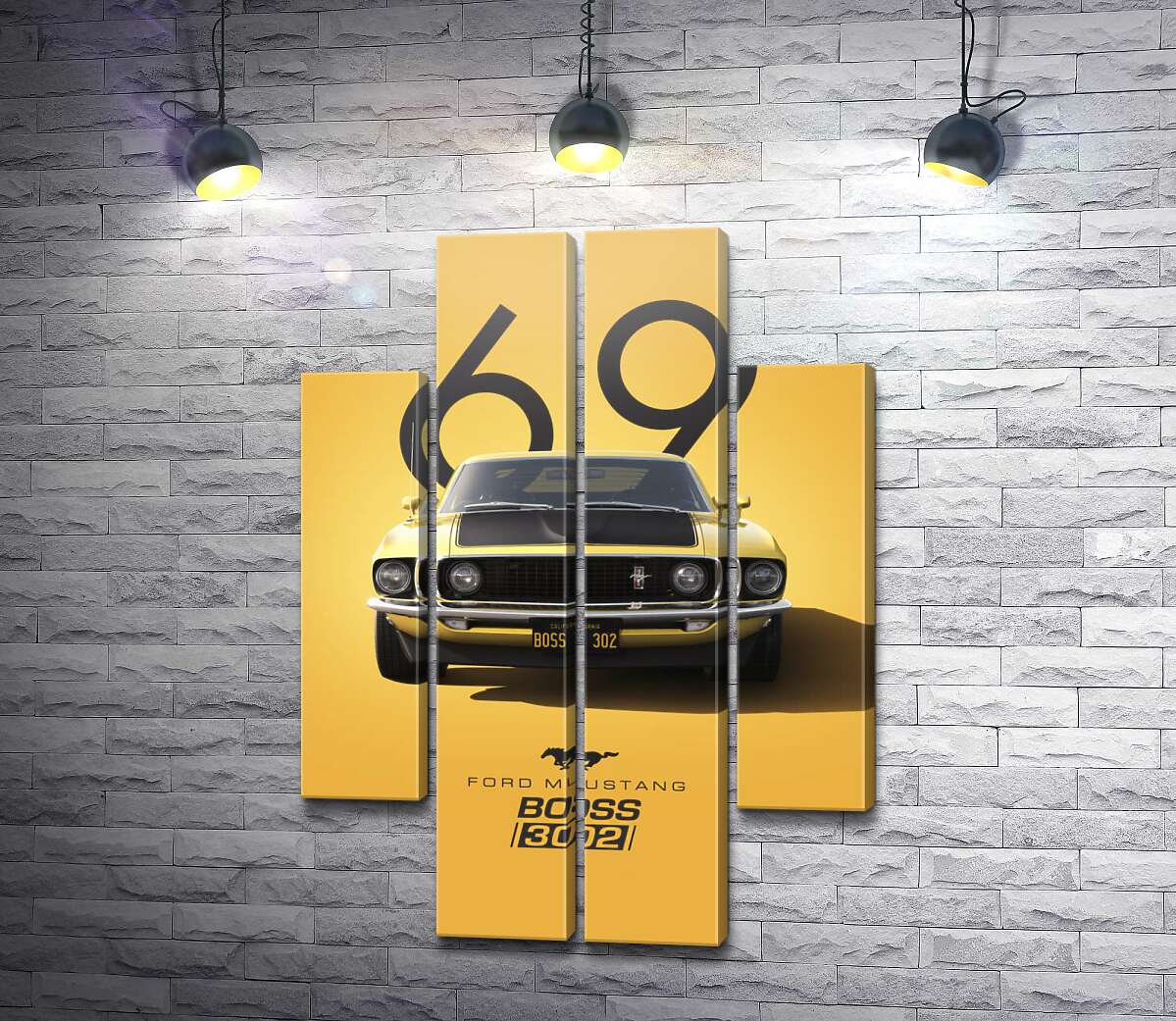 Модульная картина Ford Mustang Boss 302 (Модуль №20)