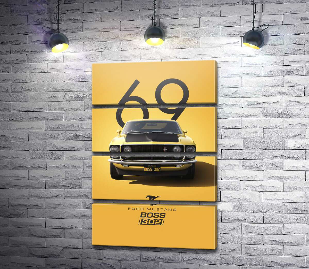 Модульна картина Ford Mustang Boss 302 (Модуль №22)