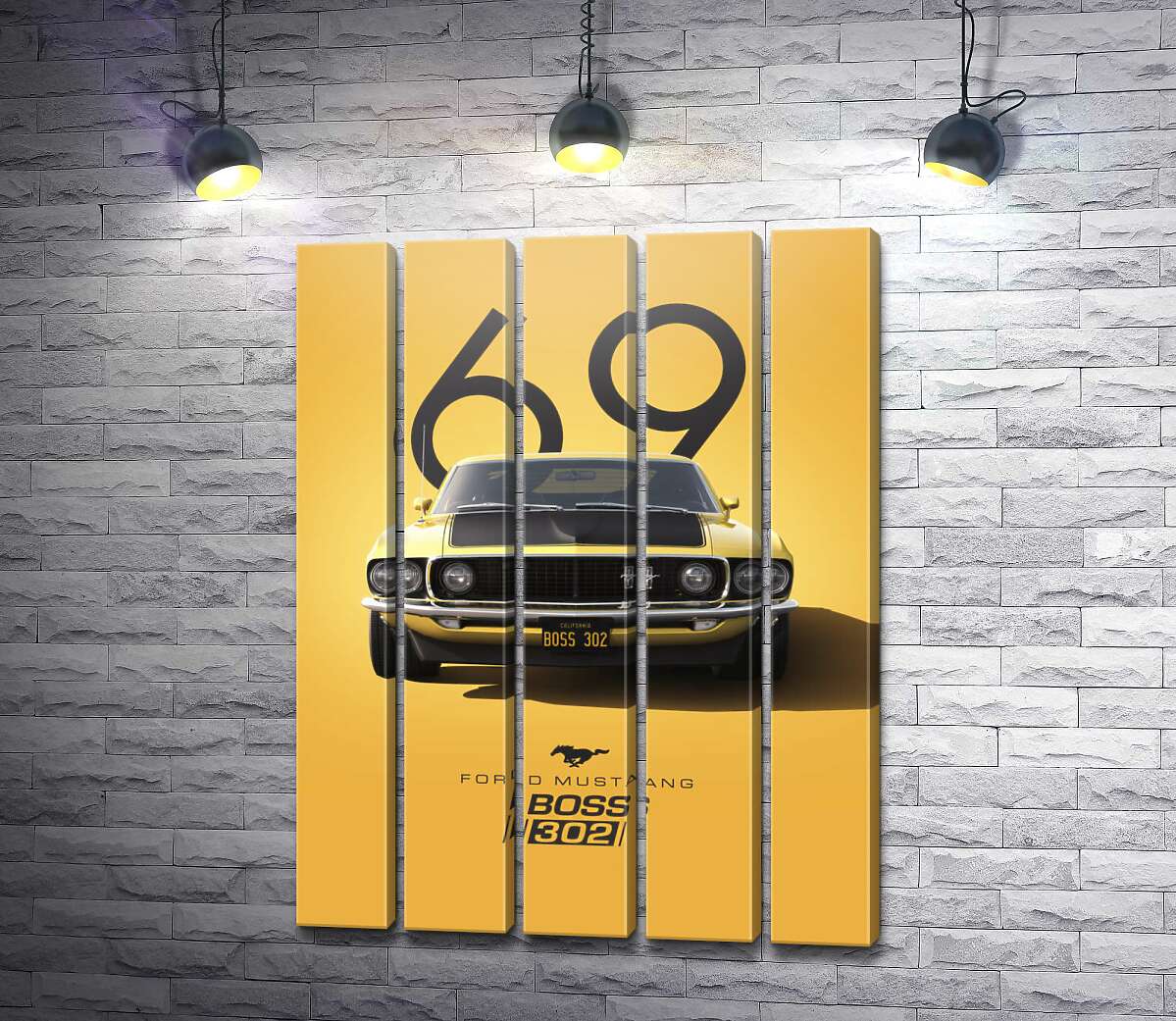 Модульная картина Ford Mustang Boss 302 (Модуль №26)