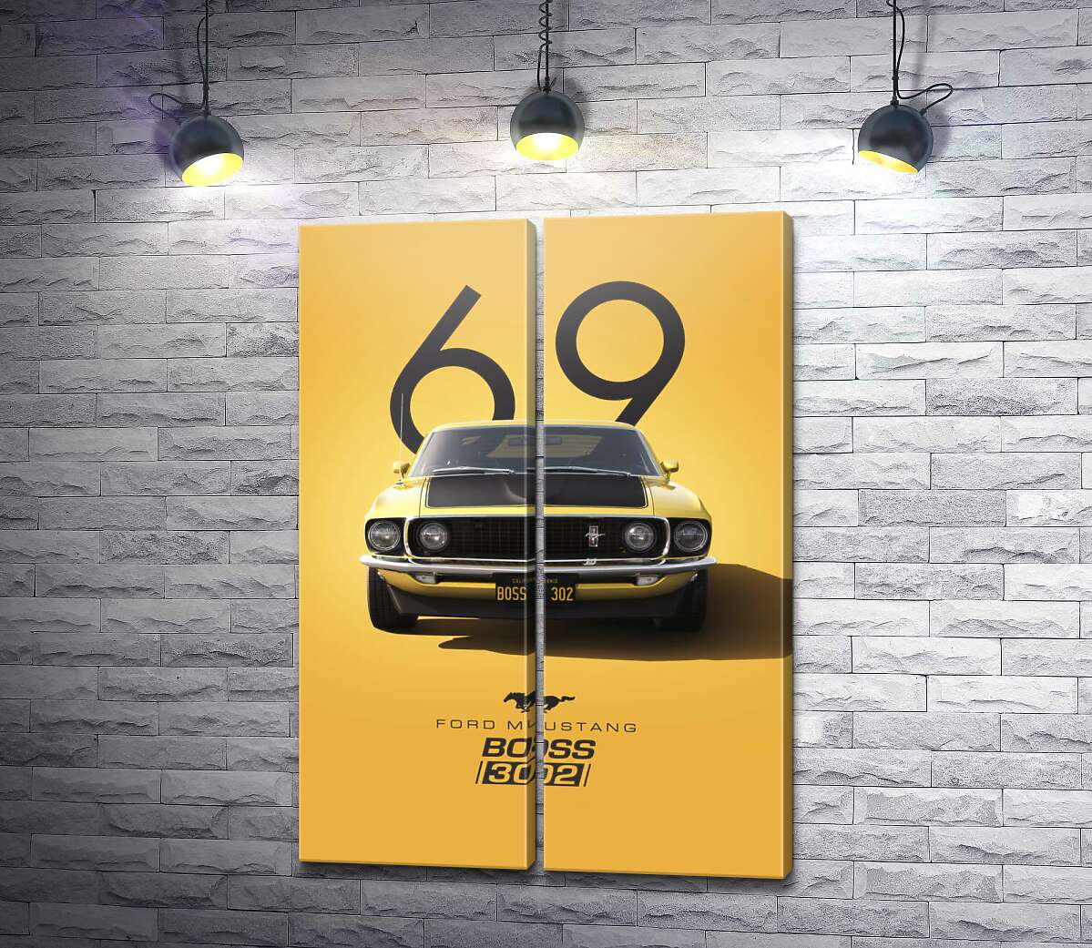 Модульна картина Ford Mustang Boss 302 (Модуль №6)