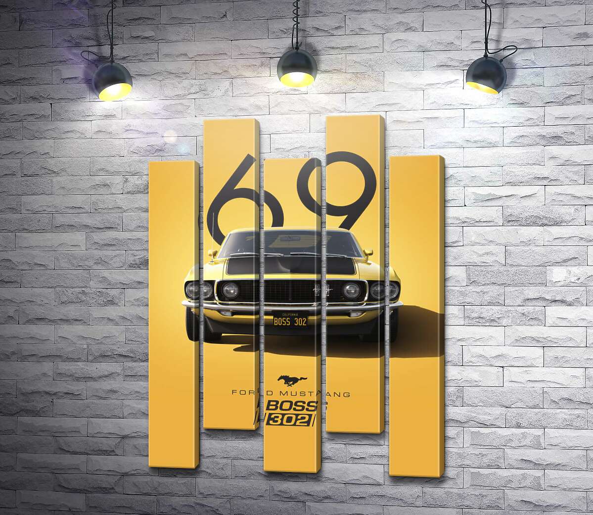 Модульна картина Ford Mustang Boss 302 (Модуль №30)